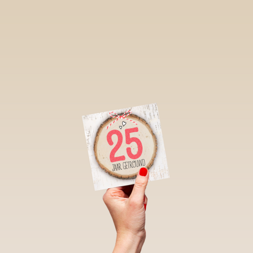 boomstam 25 jaar getrouwd