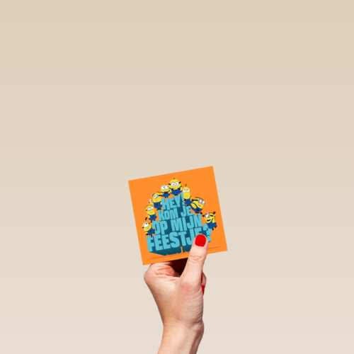 Minions uitnodiging kinderfeestje