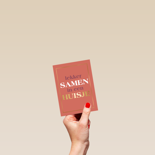 Samenwonen kaart lekker samen