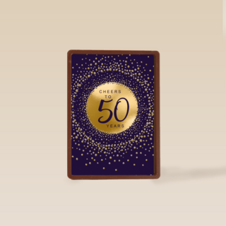 Verjaardagskaart leeftijden Man vrouw Cheers to 50 years