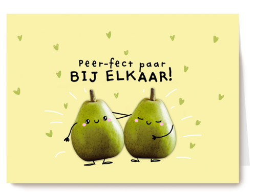 Kaart Hallmark | Felicitatie Huwelijk Geregistreerd Partnerschap Huwelijksjubileum | Liefde Kaart Klassiek Peerfect Paar Bij Elkaar