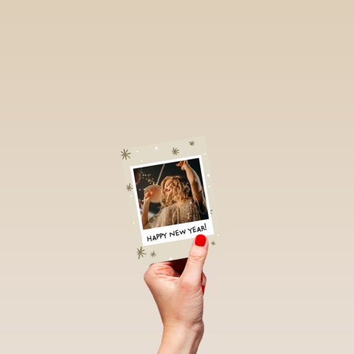 nieuwjaar fotokaart sterren