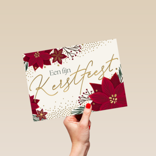 Een fijn kerstfeest kerstster