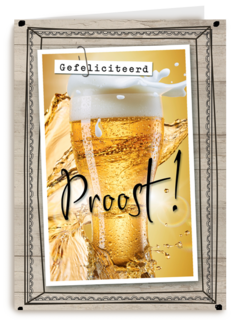 glas bier in lijst