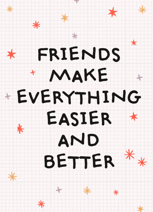 Kaart Hallmark | Vriendschap Valentijn | Friends Make Everything Easier And Better