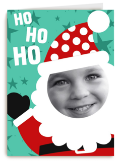 hohoho grappige fotokaart kids