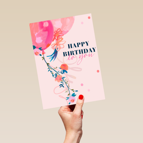 verjaardag kaart vrouw happy birthday to you