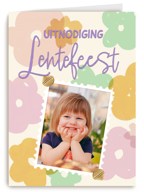 Kaart Hallmark | Lentefeest | Uitnodiging Lentefeest Fotokaart
