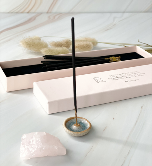 Rockstyle Edelsteen Wierook Cadeauset Rozenkwarts en Rozengeur