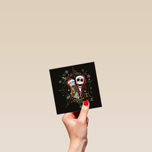 Nightmare before christmas kerstkaart