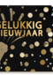 gelukkig nieuwjaar met glitterchampagne