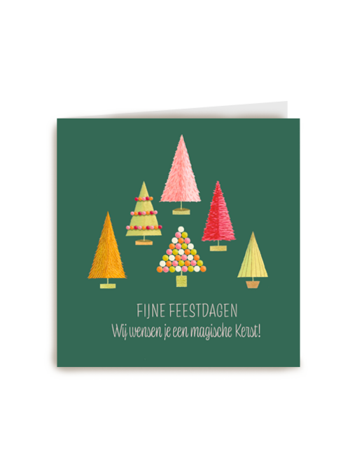 Kerstkaart een magische Kerst