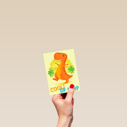 op kamp kaart dinosaurus