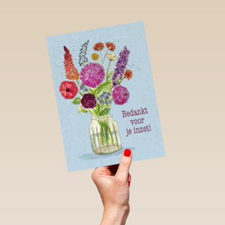 Bedankt voor je inzet boeket