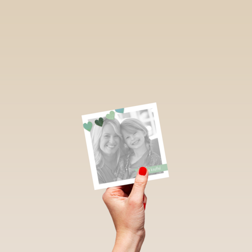 fotokaart een dikke knuffel vlag hartjes