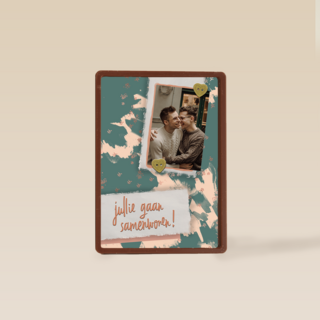 samenwonen fotokaart jullie gaan samenwonen