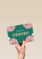 beterschap kaart groen met bloemen