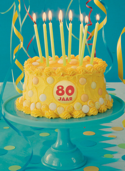 verjaardag leeftijd plus taart cake
