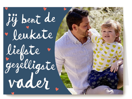 fotokaart vaderdag de leukste vader