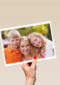 fotokaart witte rand liggend