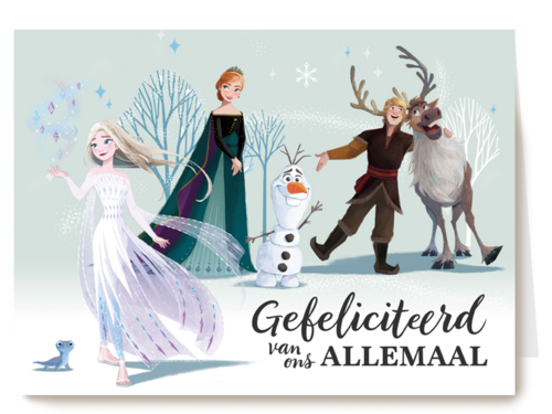 gefeliciteerd van elsa anna olaf kristoff sven