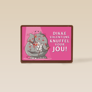 valentijnkaart dikke valentijnsknuffel voor jou