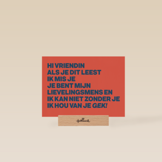 Vriendschapskaart vrouw missen powervrouw