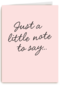 Zomaar kaart just a little note to say powervrouw