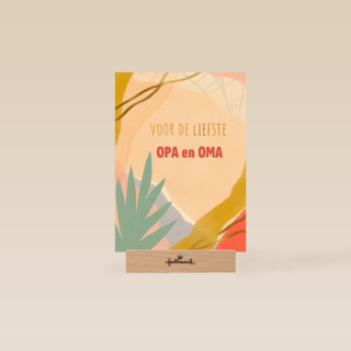 Zomaar kaart voor de liefste opa en oma