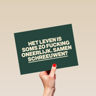 condoleance kaart andc het leven is soms zo fucking oneerlijk