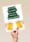 dit gaan we vieren met een biertje kaart