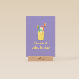 samenwonen kaart tandenborstels