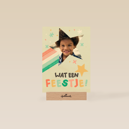 Fotokaart wat een feestje