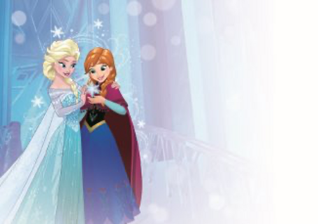op kamp kaart met de mooie anna en elsa