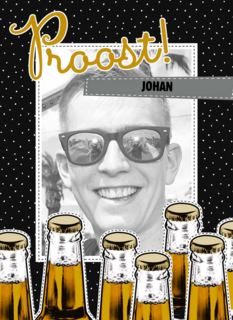Verjaardagskaart foto proost