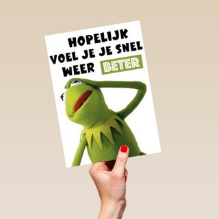 beterschap kaart muppets kermit