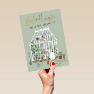 Moederdag bedankt voor de groei