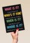 what who when where