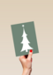 hallmark kerstkaart met kerstboom