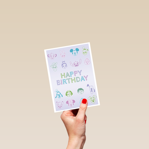 Disney Pixar verjaardagskaart happy birthday