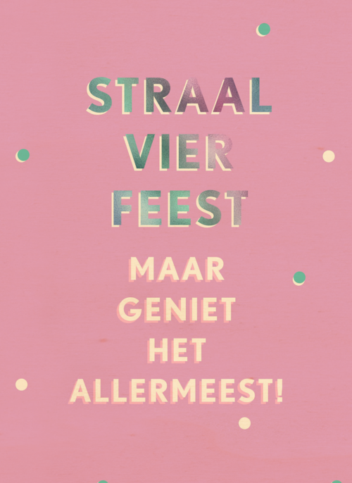 Houten Kaart Verjaardagskaarten | Verjaardagskaart Vrouw Hip Geniet Het Allermeest