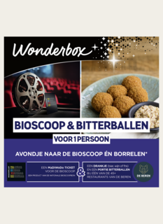 Bioscoop & Bitterballen voor 2 Personen Cadeaubon
