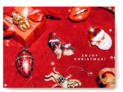Vondels kerstkaart Enjoy Christmas
