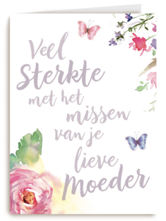 veel sterkte met het missen van je lieve moeder
