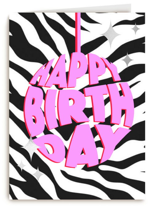 Verjaardagskaart Hallmark | Verjaardag Kaart Hip Happy Birthday Pink Balloon