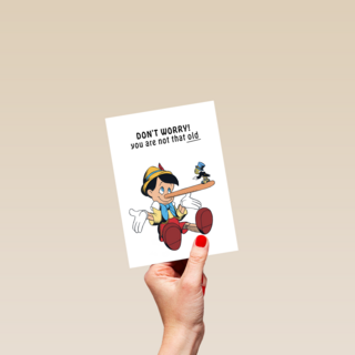 Verjaardagskaart Pinocchio