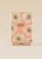 Verjaardagskaart roze met witte bloemen