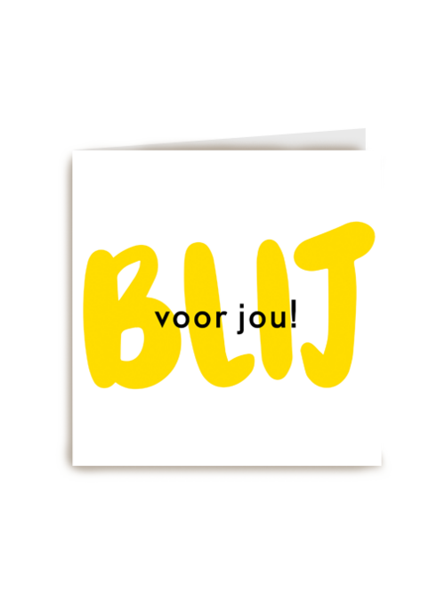 succes kaart blij voor jou