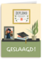 geslaagd fotokaart bureau met foto