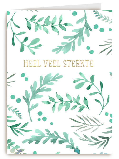 Heel veel sterkte met groene takken